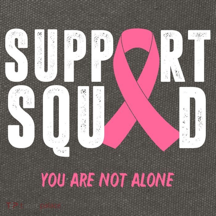 Support Squad You Are Not Alone Cancer Cotton Canvas Backpack