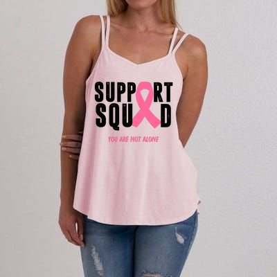 Support Squad You Are Not Alone Cancer Women's Strappy Tank