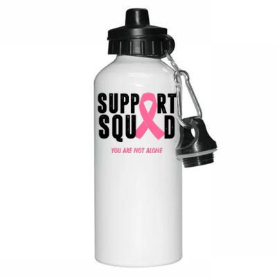 Support Squad You Are Not Alone Cancer Aluminum Water Bottle