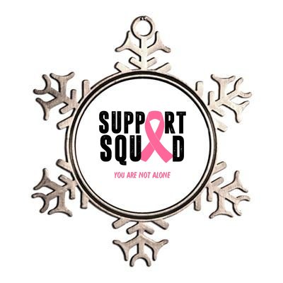 Support Squad You Are Not Alone Cancer Metallic Star Ornament