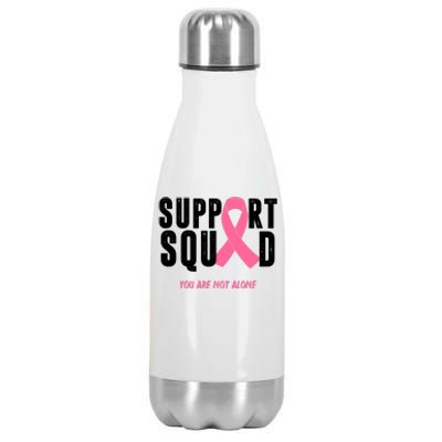 Support Squad You Are Not Alone Cancer Stainless Steel Insulated Water Bottle