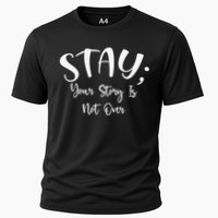 Stay Semicolon Your Story Is Not Over Suicide Prevention Awareness Cooling Performance Crew T-Shirt