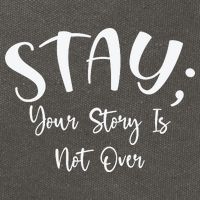 Stay Semicolon Your Story Is Not Over Suicide Prevention Awareness Cotton Canvas Backpack
