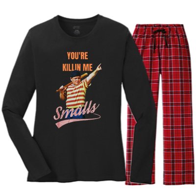 Sarcastic Saying Youre Killing Me Smalls Women's Long Sleeve Flannel Pajama Set 