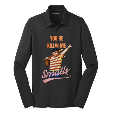 Sarcastic Saying Youre Killing Me Smalls Silk Touch Performance Long Sleeve Polo