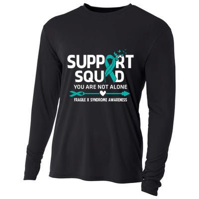 Support Squad You Are Not Alone Fragile X Syndrome Awareness Gift Cooling Performance Long Sleeve Crew
