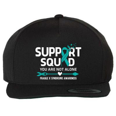 Support Squad You Are Not Alone Fragile X Syndrome Awareness Gift Wool Snapback Cap