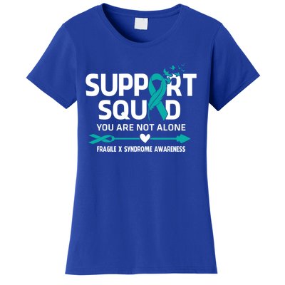 Support Squad You Are Not Alone Fragile X Syndrome Awareness Gift Women's T-Shirt