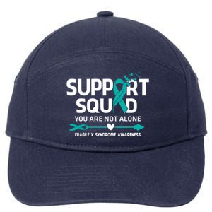 Support Squad You Are Not Alone Fragile X Syndrome Awareness Gift 7-Panel Snapback Hat