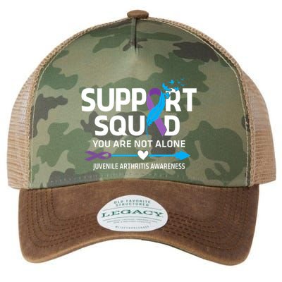 Support Squad You Are Not Alone Juvenile Arthritis Awareness Gift Legacy Tie Dye Trucker Hat