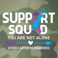 Support Squad You Are Not Alone Juvenile Arthritis Awareness Gift Legacy Tie Dye Trucker Hat