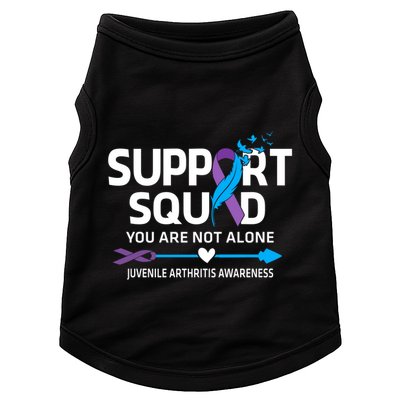 Support Squad You Are Not Alone Juvenile Arthritis Awareness Gift Doggie Tank