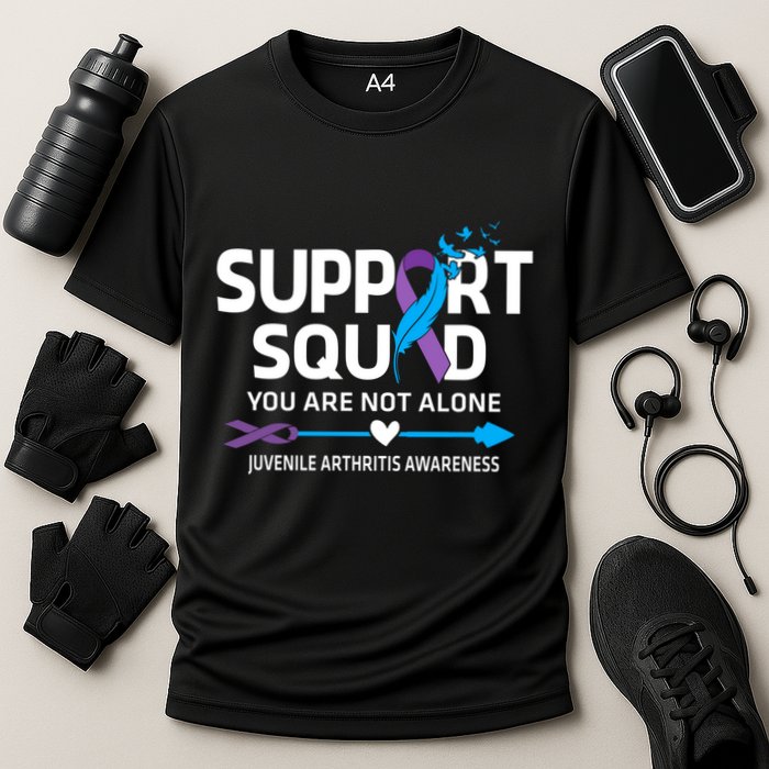 Support Squad You Are Not Alone Juvenile Arthritis Awareness Gift Cooling Performance Crew T-Shirt