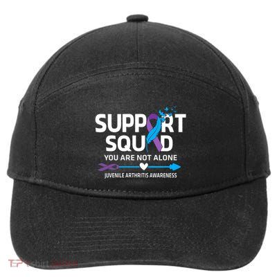 Support Squad You Are Not Alone Juvenile Arthritis Awareness Gift 7-Panel Snapback Hat