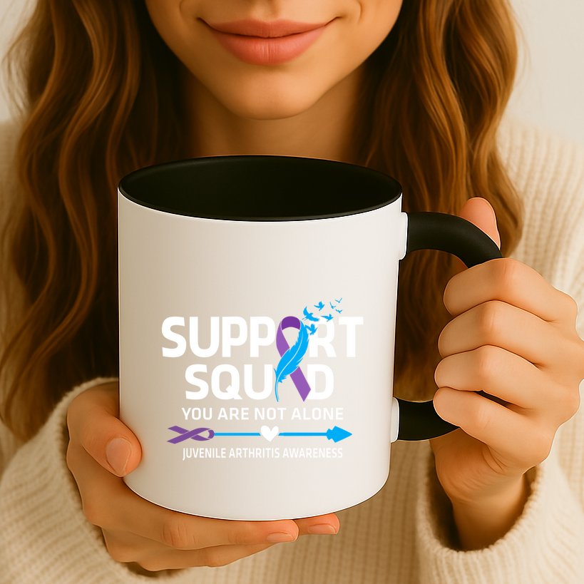 Support Squad You Are Not Alone Juvenile Arthritis Awareness Gift Mug