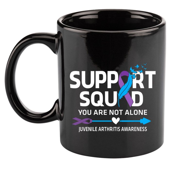 Support Squad You Are Not Alone Juvenile Arthritis Awareness Gift 11oz C Handle Ceramic Mug