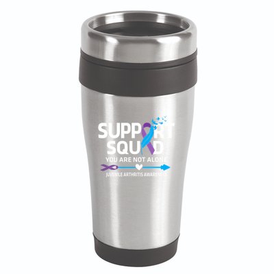 Support Squad You Are Not Alone Juvenile Arthritis Awareness Gift 16oz Travel Tumbler