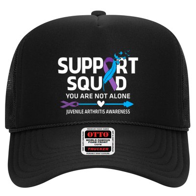 Support Squad You Are Not Alone Juvenile Arthritis Awareness Gift Trucker Hat