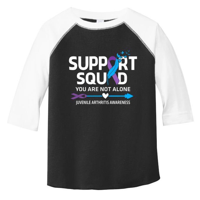 Support Squad You Are Not Alone Juvenile Arthritis Awareness Gift Toddler Fine Jersey T-Shirt