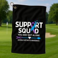 Support Squad You Are Not Alone Juvenile Arthritis Awareness Gift Golf Towel