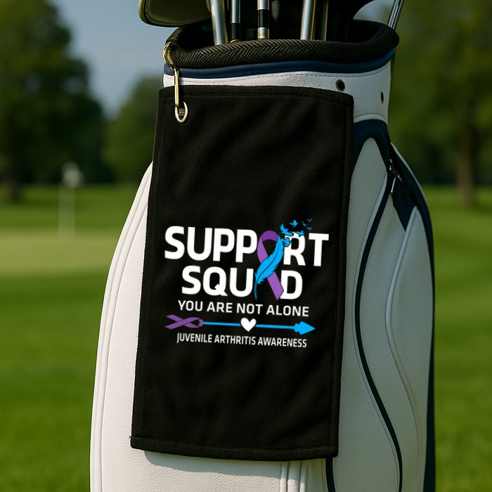 Support Squad You Are Not Alone Juvenile Arthritis Awareness Gift Golf Towel