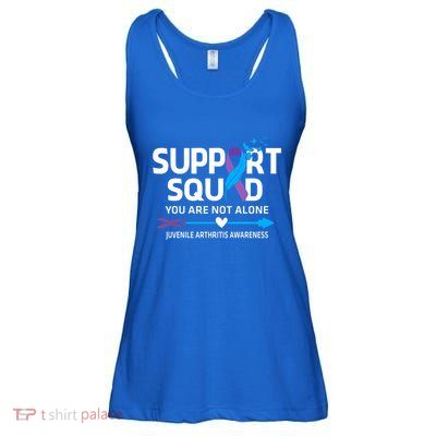 Support Squad You Are Not Alone Juvenile Arthritis Awareness Gift Ladies Essential Flowy Tank