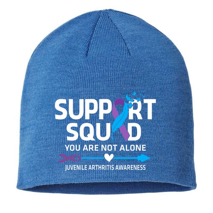 Support Squad You Are Not Alone Juvenile Arthritis Awareness Gift Sustainable Beanie