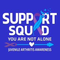Support Squad You Are Not Alone Juvenile Arthritis Awareness Gift Tall Sweatshirt