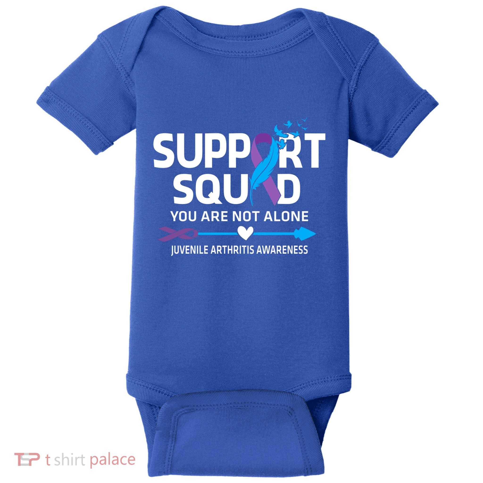 Support Squad You Are Not Alone Juvenile Arthritis Awareness Gift Baby Bodysuit