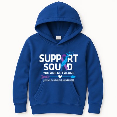 Support Squad You Are Not Alone Juvenile Arthritis Awareness Gift Kids Hoodie