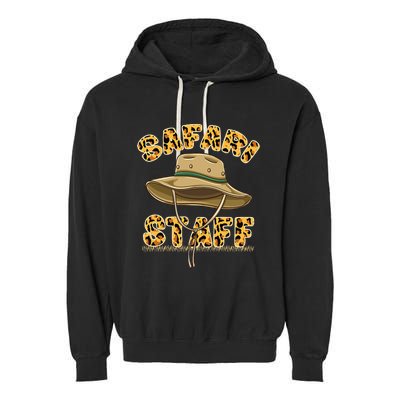 Safari Staff Zoo Keeper Themed Birthday Party Garment-Dyed Fleece Hoodie