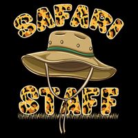 Safari Staff Zoo Keeper Themed Birthday Party V-Neck T-Shirt