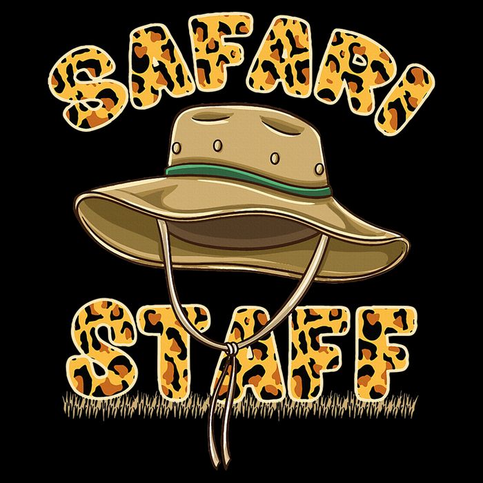 Safari Staff Zoo Keeper Themed Birthday Party V-Neck T-Shirt