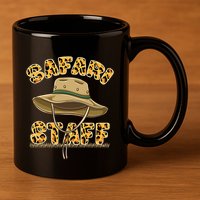 Safari Staff Zoo Keeper Themed Birthday Party 11oz C Handle Ceramic Mug