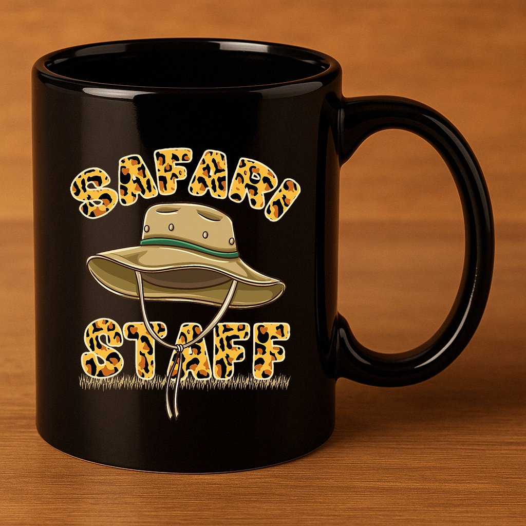 Safari Staff Zoo Keeper Themed Birthday Party 11oz C Handle Ceramic Mug