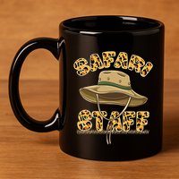 Safari Staff Zoo Keeper Themed Birthday Party 11oz C Handle Ceramic Mug