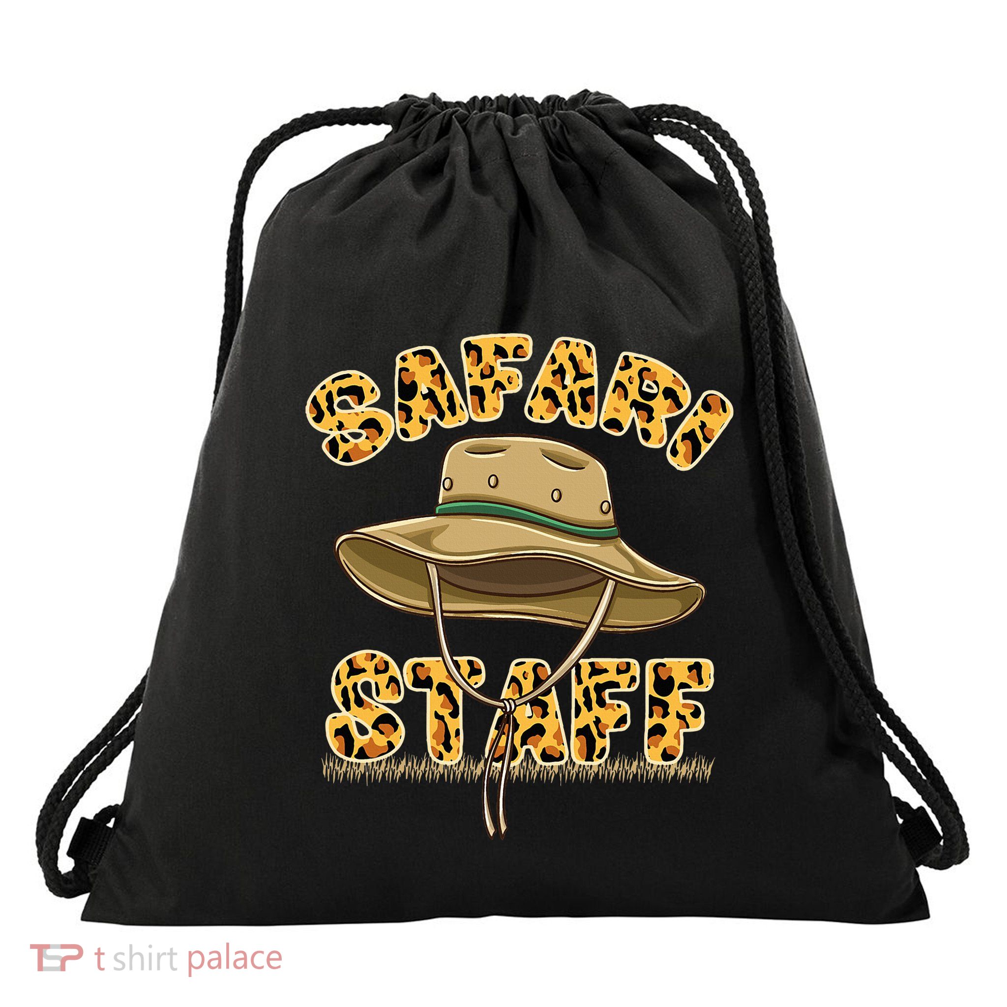 Safari Staff Zoo Keeper Themed Birthday Party Drawstring Bag