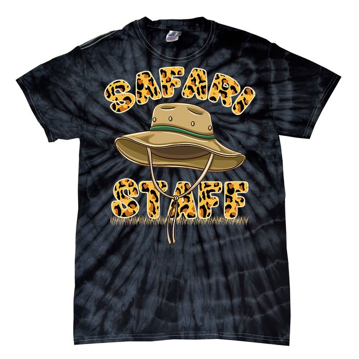 Safari Staff Zoo Keeper Themed Birthday Party Tie-Dye T-Shirt