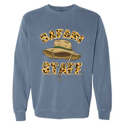 Safari Staff Zoo Keeper Themed Birthday Party Garment-Dyed Sweatshirt