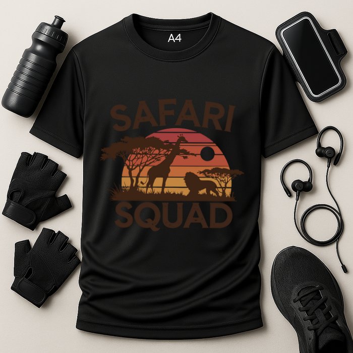 Safari Squad Zoo Family Matching Gift Cooling Performance Crew T-Shirt