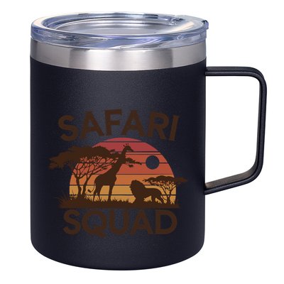 Safari Squad Zoo Family Matching Gift 12oz Stainless Steel Coffee Mug