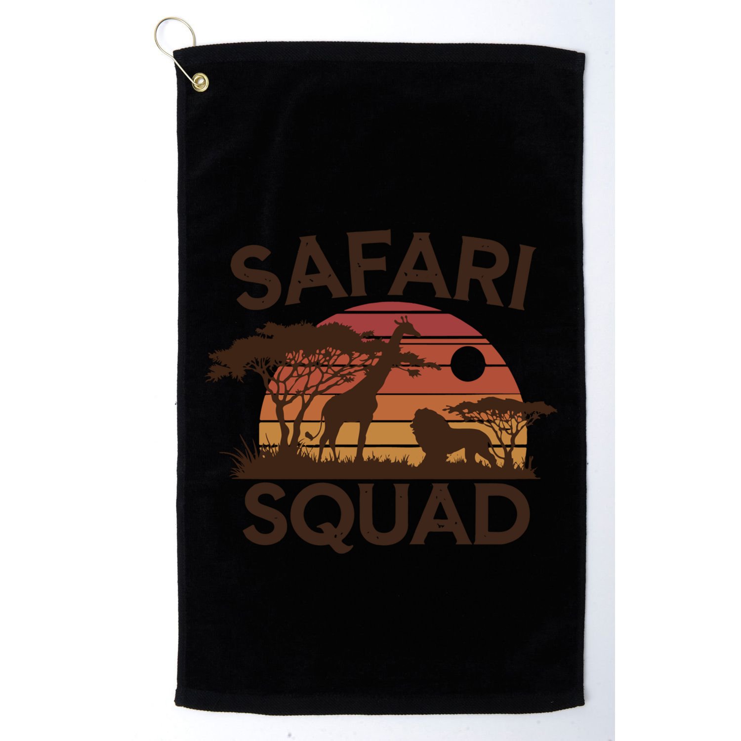 Safari Squad Zoo Family Matching Gift Golf Towel