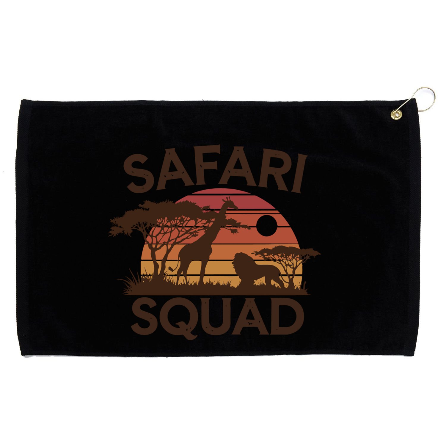 Safari Squad Zoo Family Matching Gift Grommeted Golf Towel