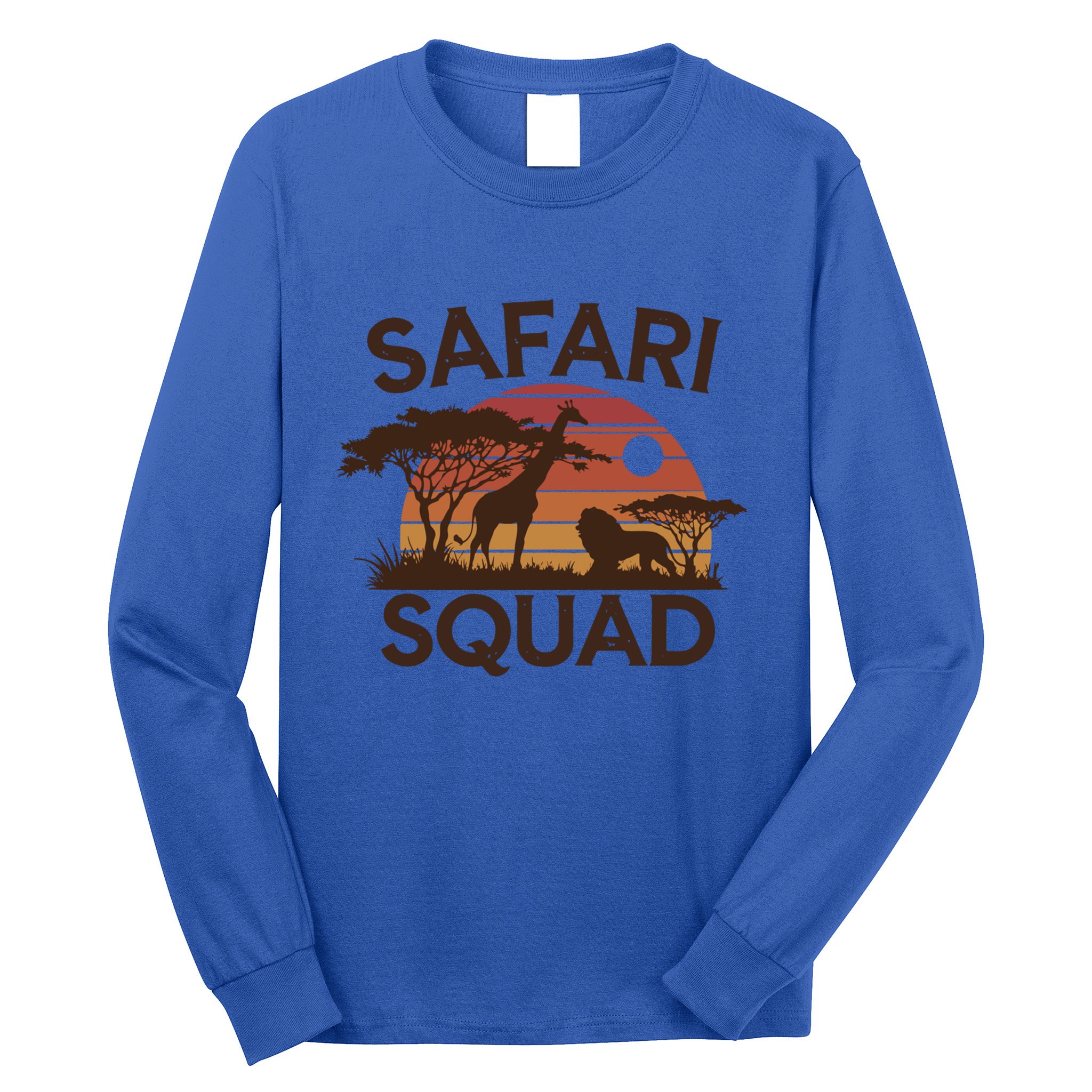 Safari Squad Zoo Family Matching Gift Long Sleeve Shirt