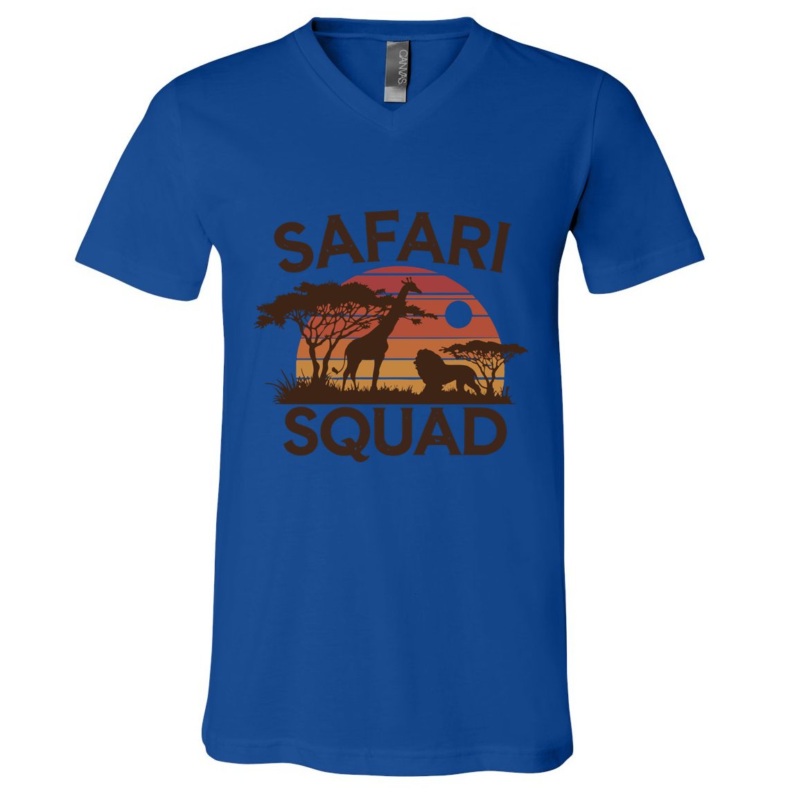 Safari Squad Zoo Family Matching Gift V-Neck T-Shirt