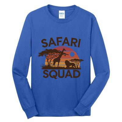 Safari Squad Zoo Family Matching Gift Tall Long Sleeve T-Shirt