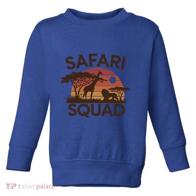 Safari Squad Zoo Family Matching Gift Toddler Sweatshirt