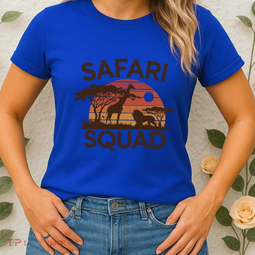 Safari Squad Zoo Family Matching Gift Womens T-Shirt