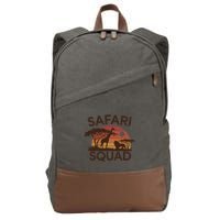 Safari Squad Zoo Family Matching Gift Cotton Canvas Backpack
