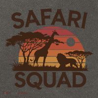 Safari Squad Zoo Family Matching Gift Cotton Canvas Backpack